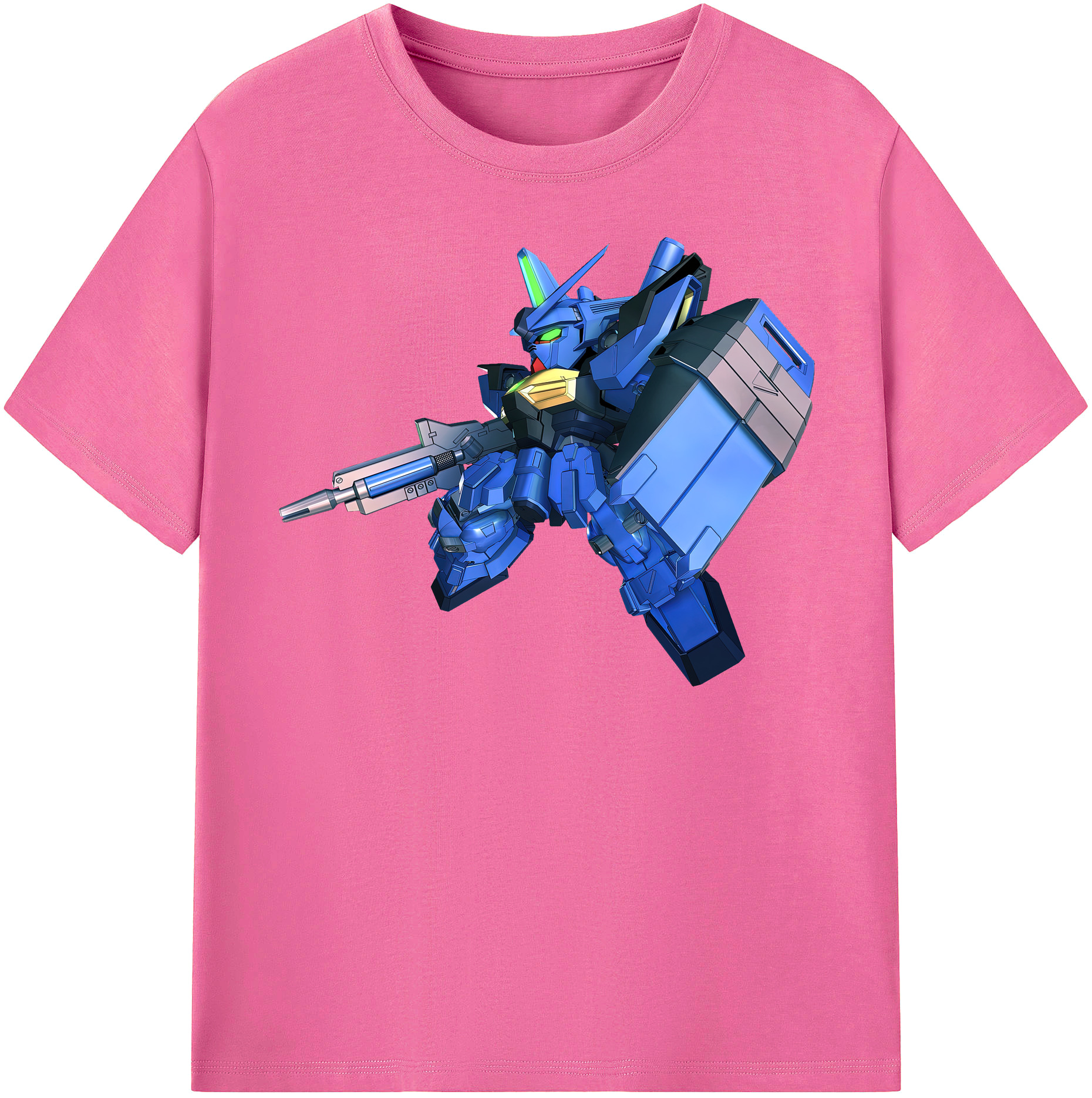 （画像用） 機動戦士ガンダム Mobile Suit Gundam レディースカジュアルプリントTシャツ（綿100％）